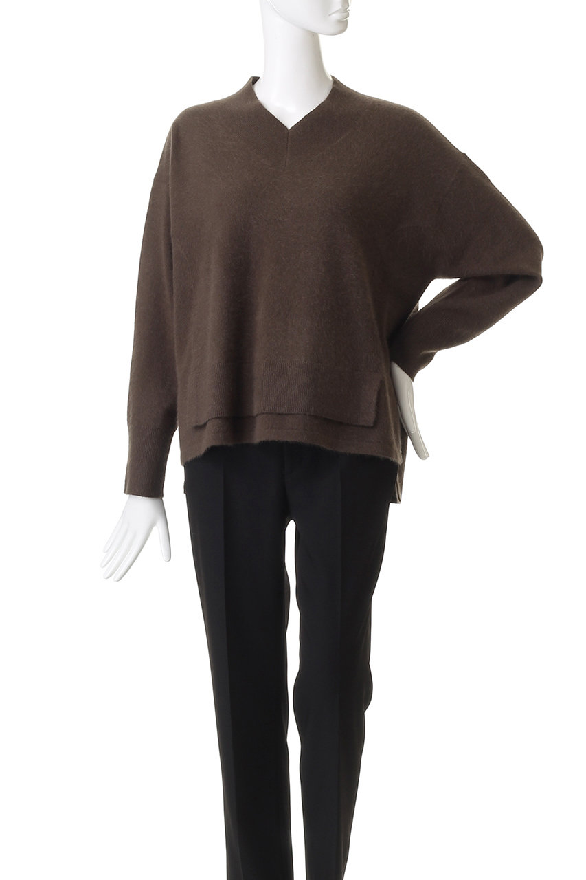 LANVIN en Bleu(ランバン オン ブルー)｜ラクーンVネックニット