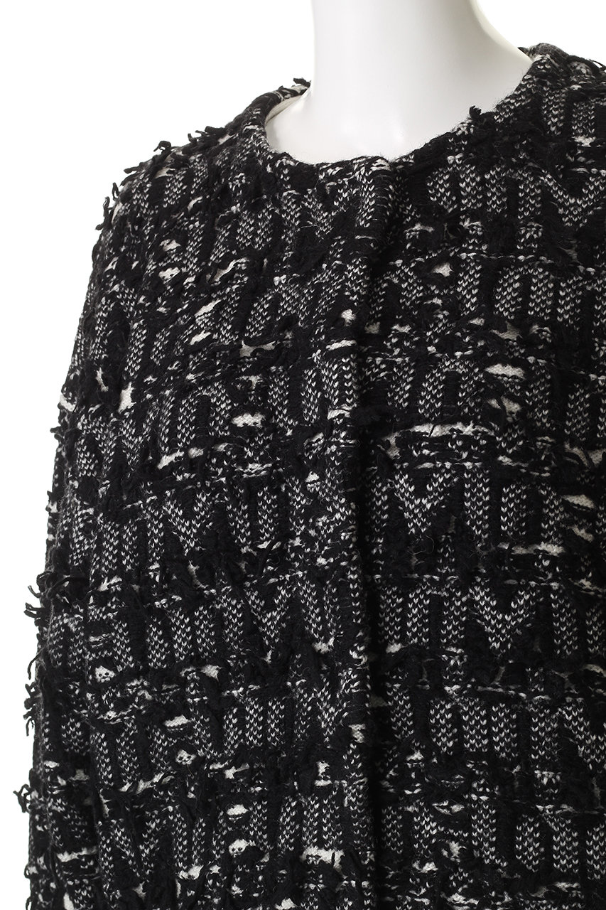 LANVIN en Bleu(ランバン オン ブルー)｜ロゴカットジャガードニット