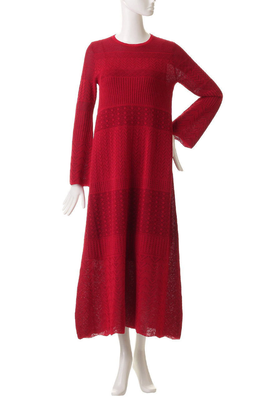 LANVIN en Bleu(ランバン オン ブルー)｜ニットレースワンピース