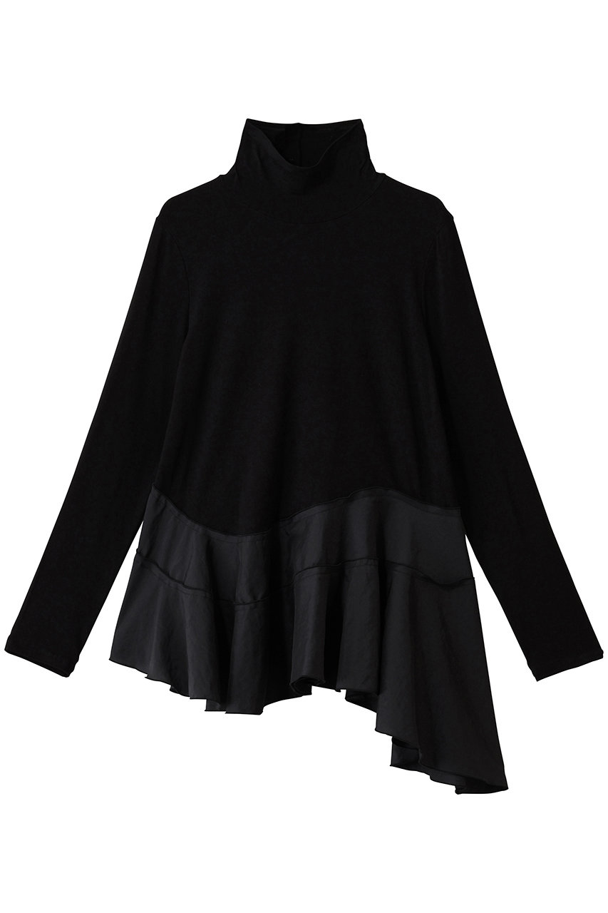 LANVIN en Bleu アシンメトリーヘムタートル (ブラック, 38) ランバン オン ブルー ELLE SHOP