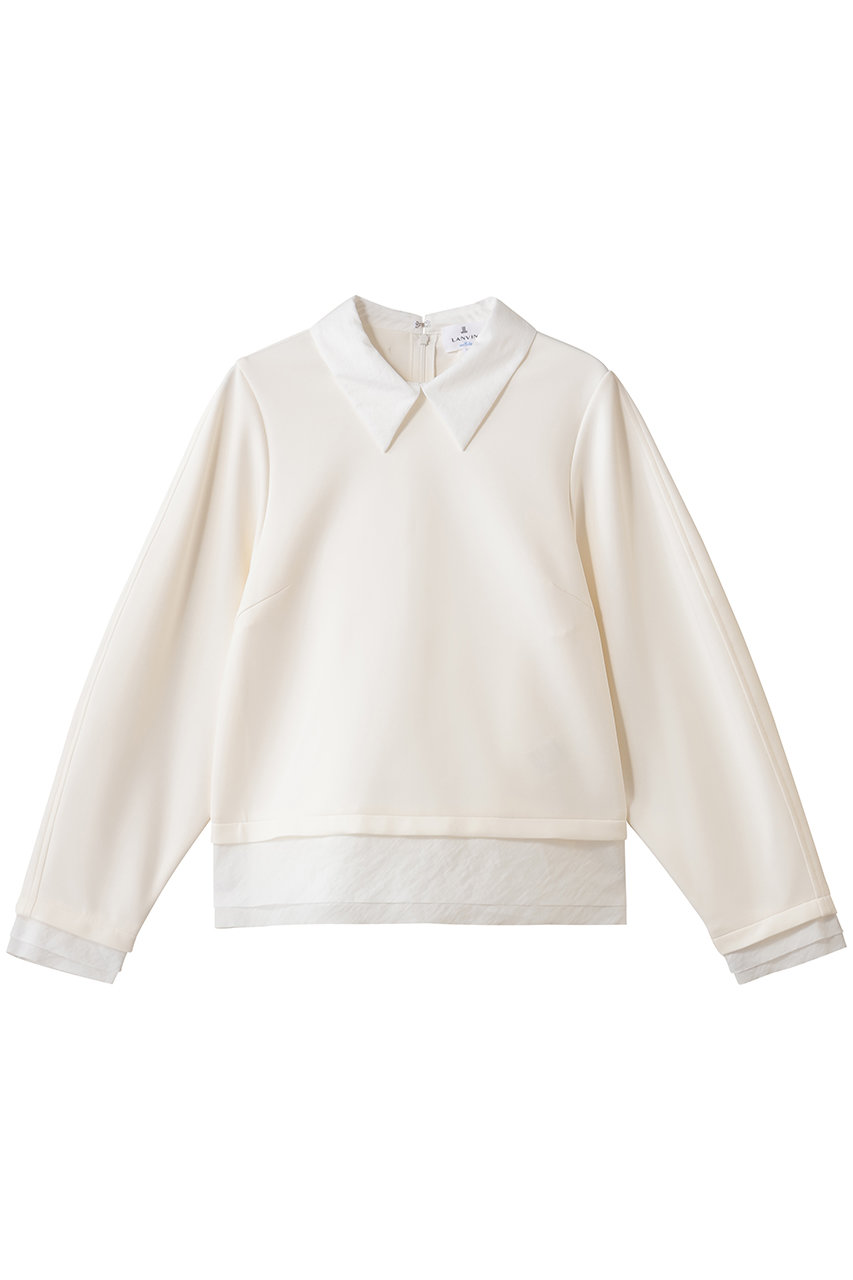 LANVIN en Bleu(ランバン オン ブルー)｜シャツカラーコンビカットソー