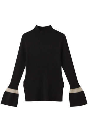 ランバン オン ブルー/LANVIN en Bleuのシアーポイントカフスリブニット(110300/110301)