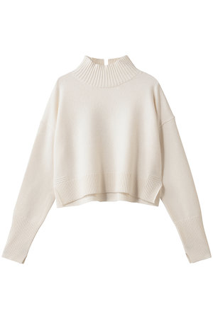 ランバン オン ブルー/LANVIN en Bleuのメランジクロップドハイネックニット(110300/110301)