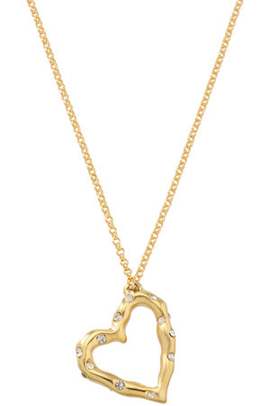 ランバン オン ブルー/LANVIN en Bleuのクリスタルハートネックレス(150200/150201)