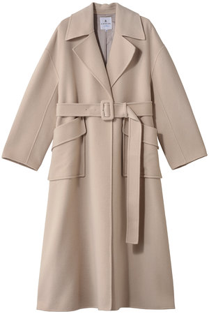 ランバン オン ブルー/LANVIN en Bleuのウールリバーフレアコート(110900/110903)