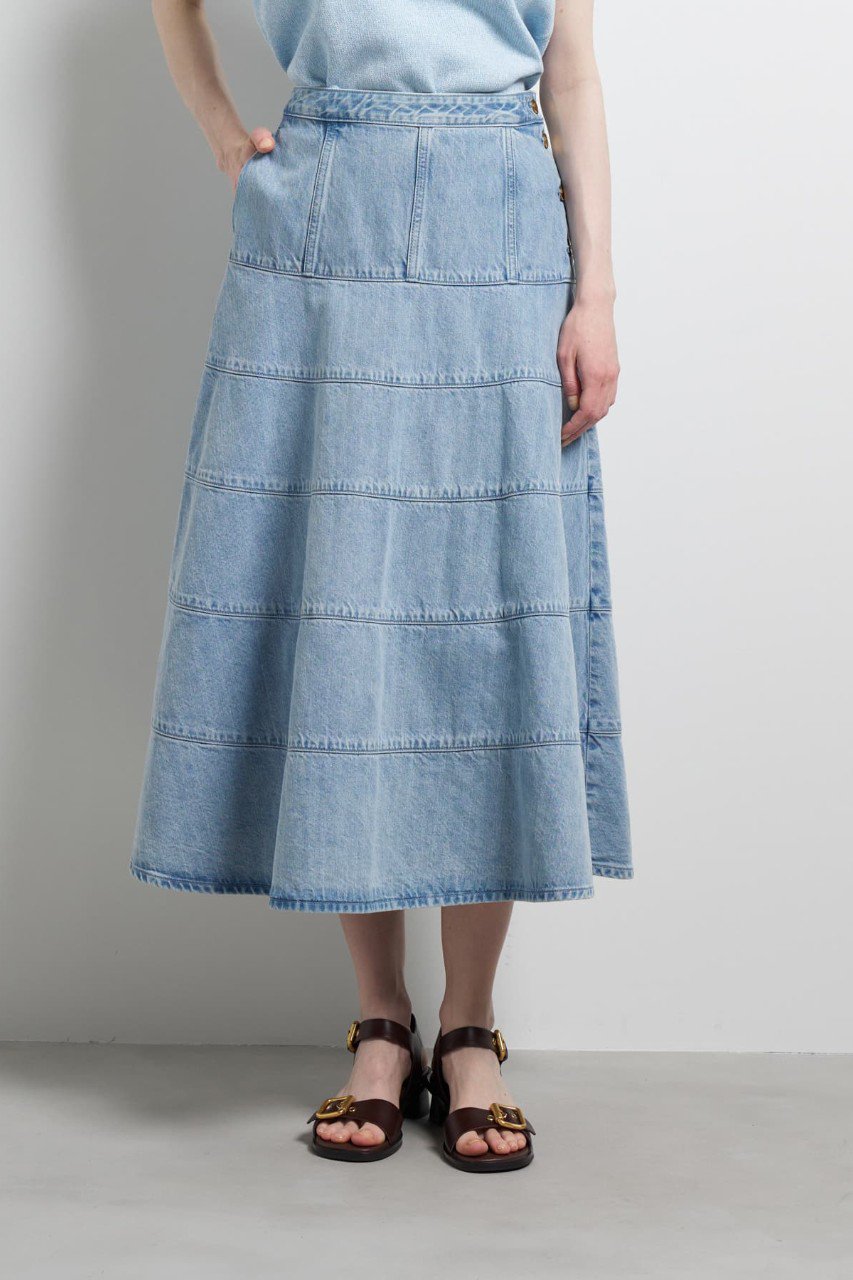 Lee×LANVIN en Bleuデニムフレアスカート