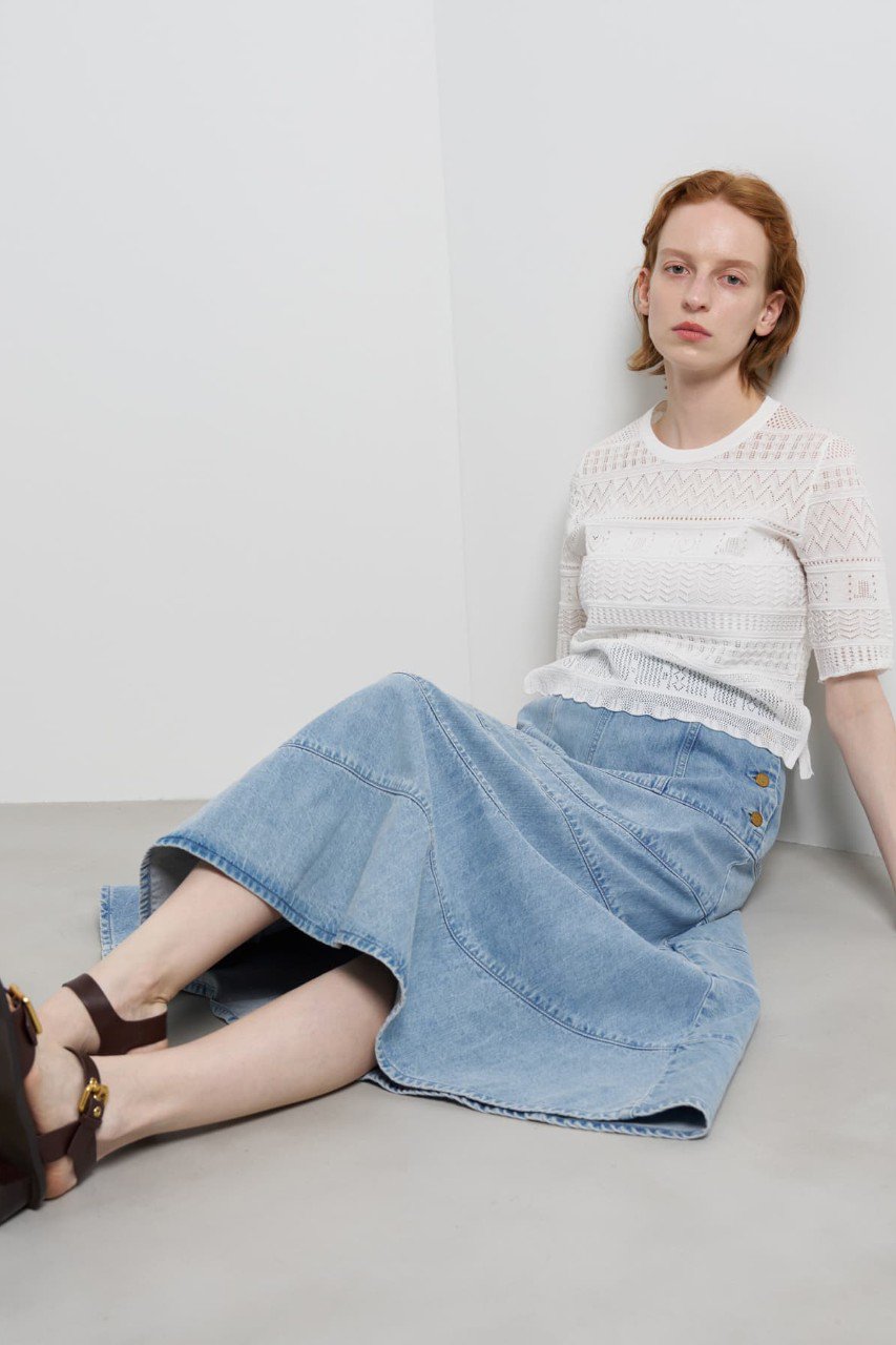 らん。 ダブルクロスジャンバースカート|LANVIN en Bleu | LANVIN en Bleu
