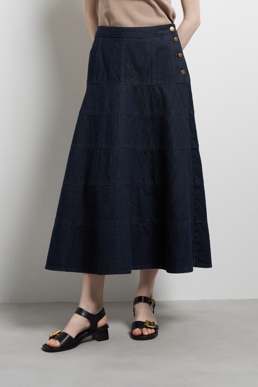 Lee×LANVIN en Bleuデニムフレアスカート