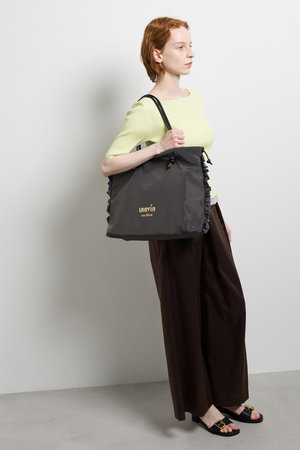 ランバン オン ブルー/LANVIN en Bleuのサイドフリルドロストトートバッグ(大)(120200/120201)