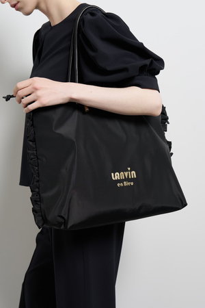 ランバン オン ブルー/LANVIN en Bleuのサイドフリルドロストトートバッグ(大)(120200/120201)