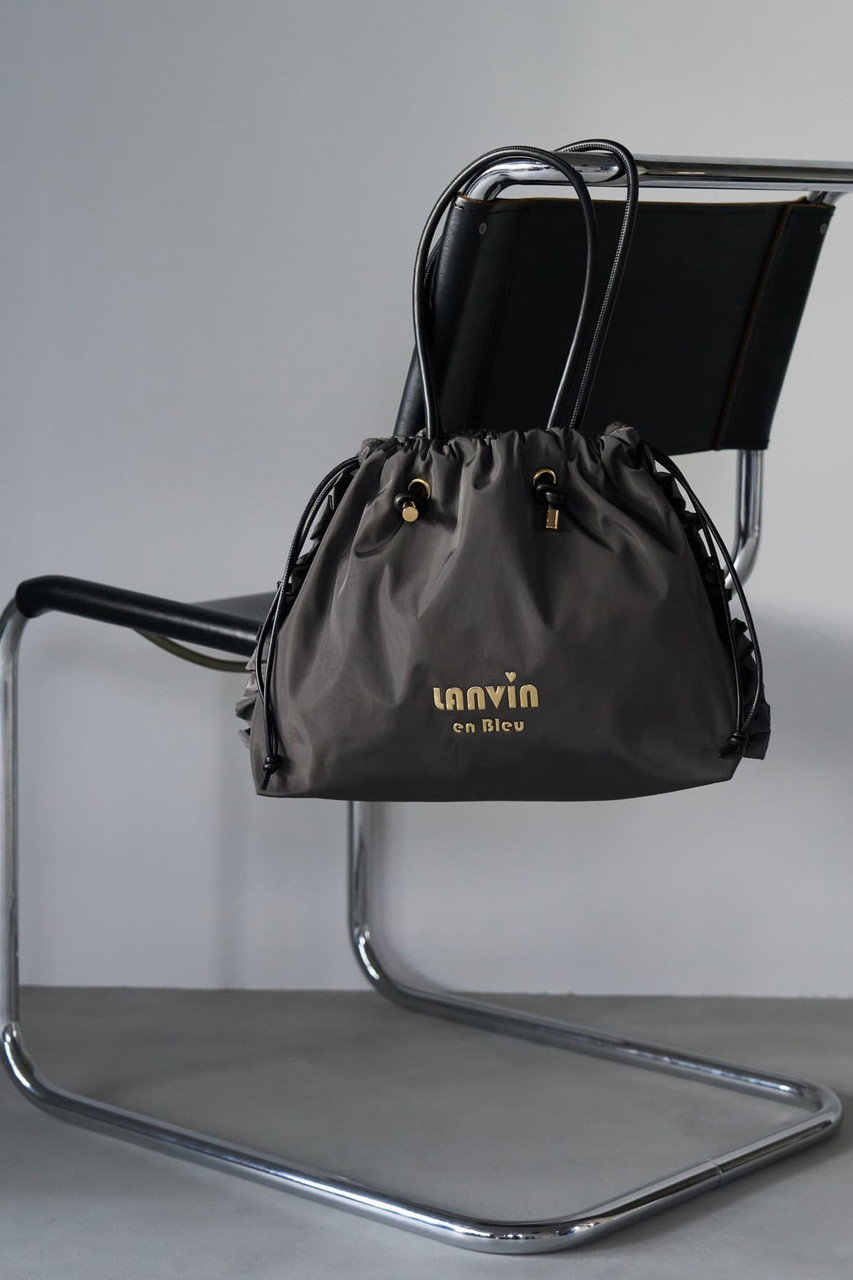 ランバン オン ブルー/LANVIN en Bleuのサイドフリルドロストトートバッグ小(グレー/3636009)