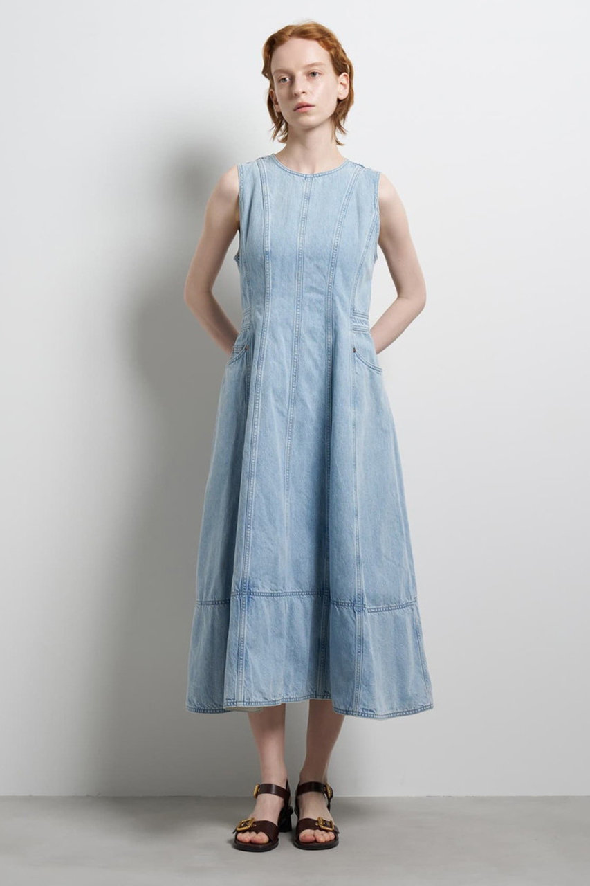 ランバン オン ブルー/LANVIN en Bleuの【予約販売】Lee×LANVIN en Bleuデニムワンピース(サックス/3636318)