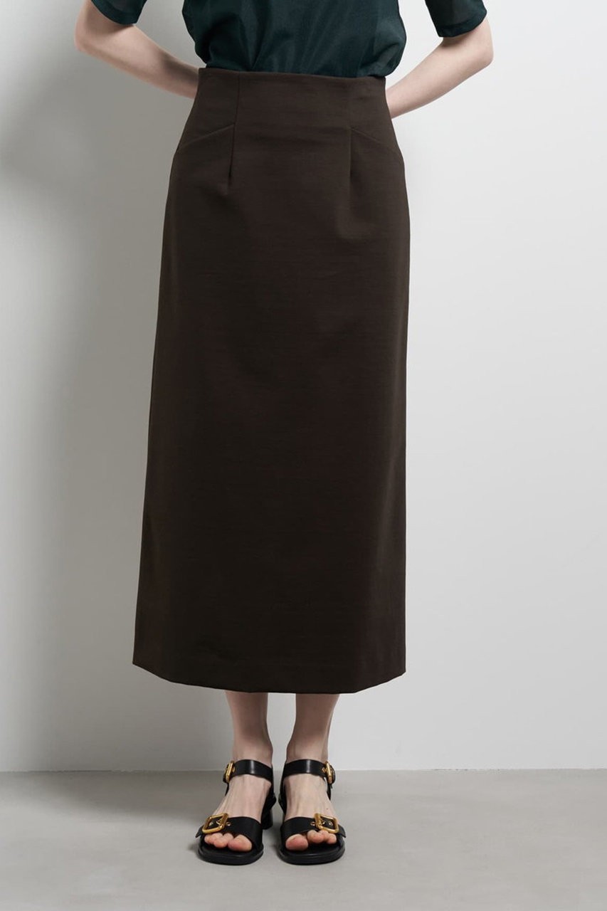 ランバン オン ブルー/LANVIN en Bleuの【予約販売】ストレッチポンチタイトスカート(ブラウン/3636508)