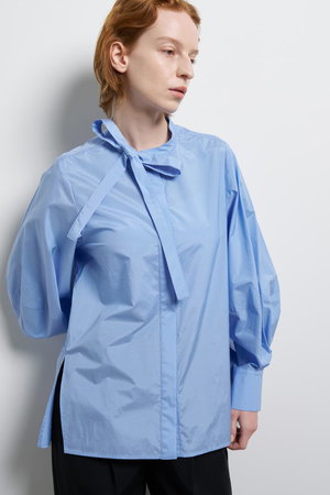 ランバン オン ブルー/LANVIN en Bleuの【予約販売】シルキータイプライターボウタイブラウス(110400/110403)