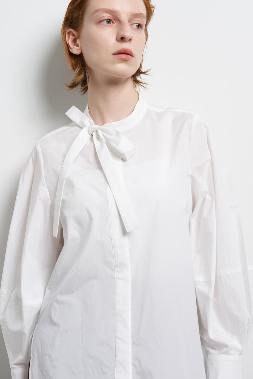 ランバン オン ブルー/LANVIN en Bleuの【予約販売】シルキータイプライターボウタイブラウス(オフ/3636613)