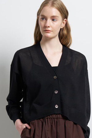 ランバン オン ブルー/LANVIN en Bleuの【予約販売】Ｖネックショートカーディガン(110300/110303)