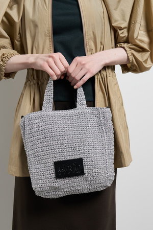 ランバン オン ブルー/LANVIN en Bleuの【予約販売】メタリック編み込みトートバッグ(120200/120201)