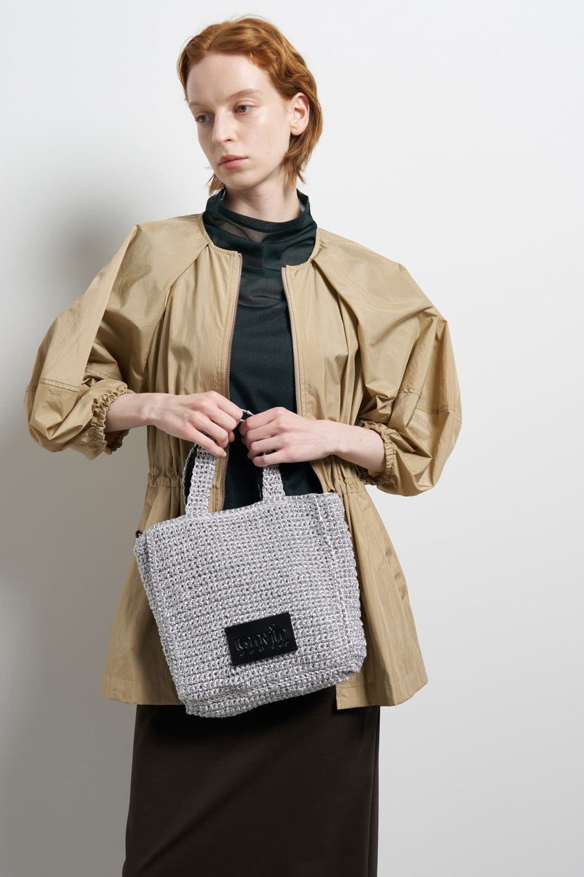 LANVIN en Bleu(ランバン オン ブルー)｜メタリック編み込みトート 
