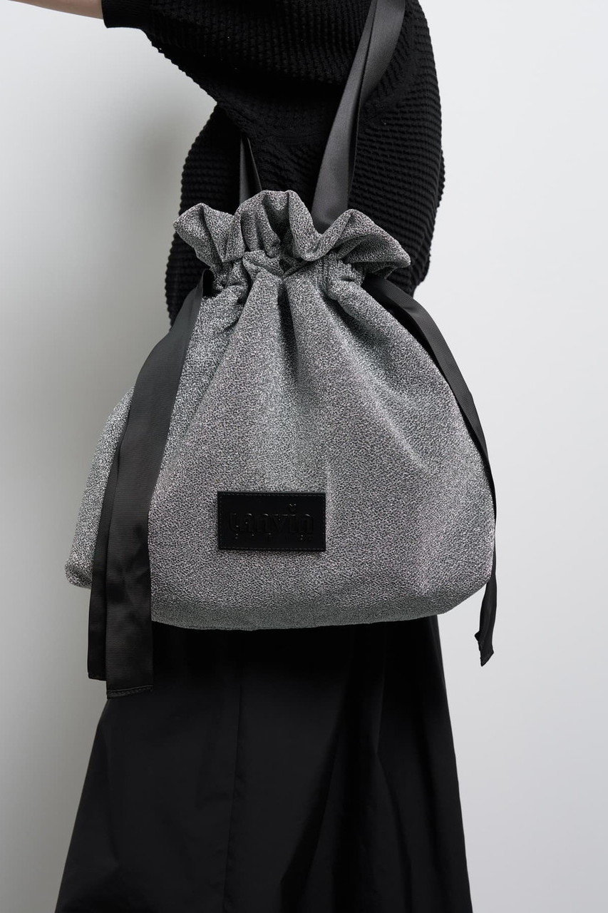 LANVIN en Bleu(ランバン オン ブルー)｜ラメグログランギャザーバッグ 