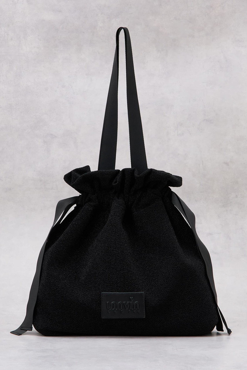 ランバン オン ブルー/LANVIN en Bleuの【予約販売】ラメグログランギャザーバッグ(ブラック/3646008)