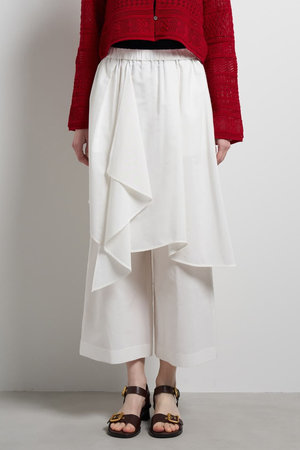 ランバン オン ブルー/LANVIN en Bleuの【予約販売】アシンメトリーレイヤードパンツ(110600/110602)