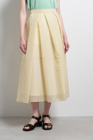 ランバン オン ブルー/LANVIN en Bleuの【予約販売】シアータックフレアスカート(110700/110703)