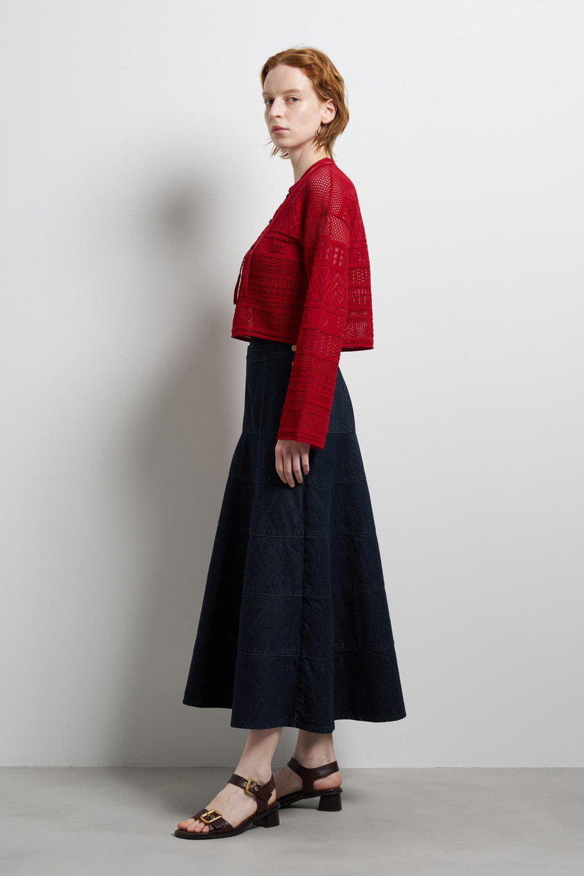 LANVIN en Bleu(ランバン オン ブルー)｜レースニットカーディガン