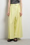 【予約販売】ベルト付きリネンワイドタックパンツ ランバン オン ブルー/LANVIN en Bleu イエロー