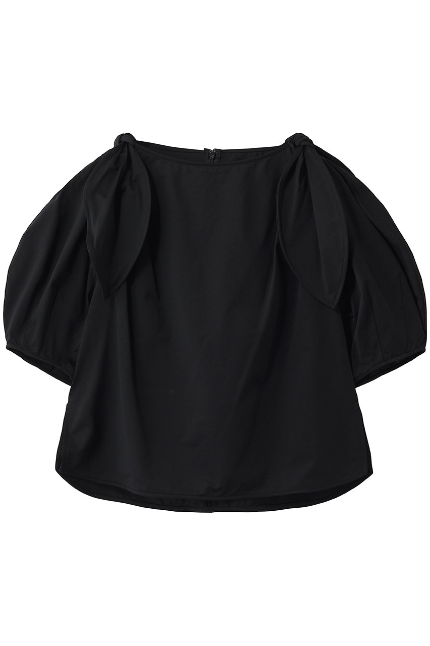 ランバン オン ブルー/LANVIN en Bleuのショルダーリボンカットソー(ブラック/3656713)