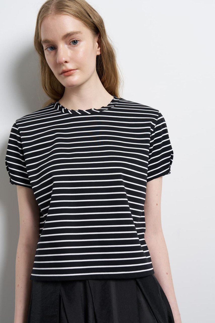 ランバン オン ブルー/LANVIN en Bleuの【予約販売】タックスリーブカットソー(ブラック/3656716)