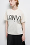 【予約販売】LANVIN EN BLEU ロゴＴシャツ ランバン オン ブルー/LANVIN en Bleu ベージュ