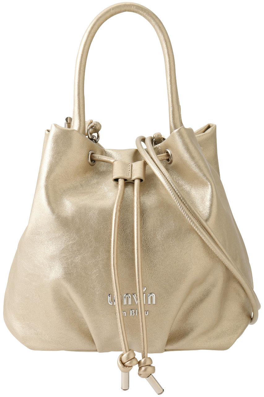 ランバン オン ブルー/LANVIN en Bleuのメタリックハートショルダーバッグ(ゴールド/3616001)