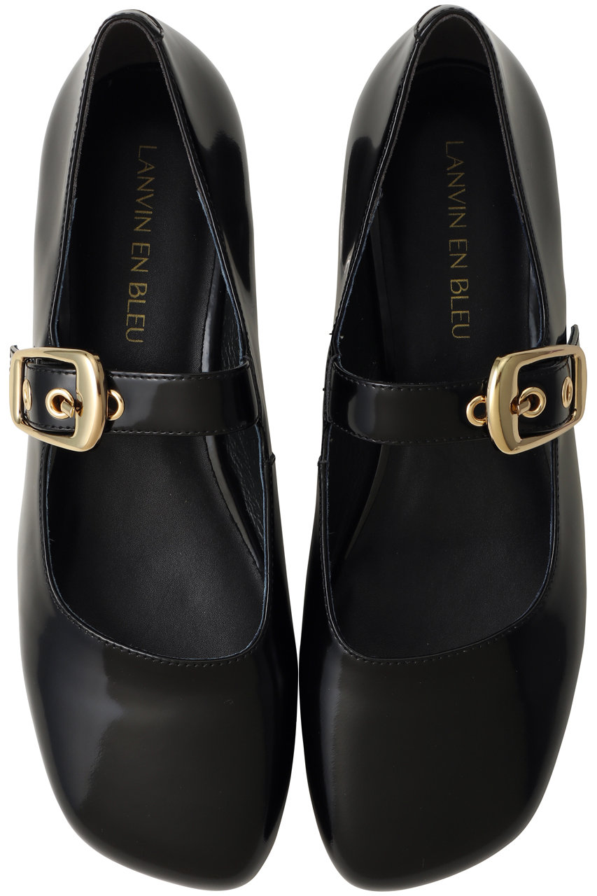 ランバン オン ブルー/LANVIN en Bleuのバックルベルトパンプス(ブラック/3616020)