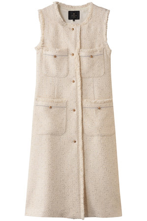 ランバン オン ブルー/LANVIN en Bleuのツイードジレワンピース(110500/110503)