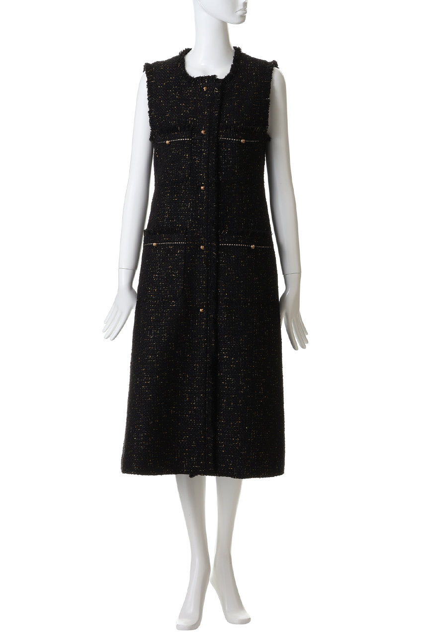 LANVIN en Bleu(ランバン オン ブルー)｜ツイードジレワンピース/オフ