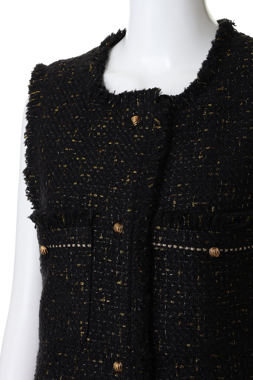 LANVIN en Bleu(ランバン オン ブルー)｜ツイードジレワンピース/オフ