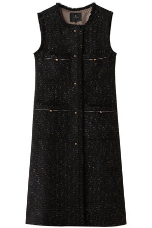 ランバン オン ブルー/LANVIN en Bleuのツイードジレワンピース(110500/110503)
