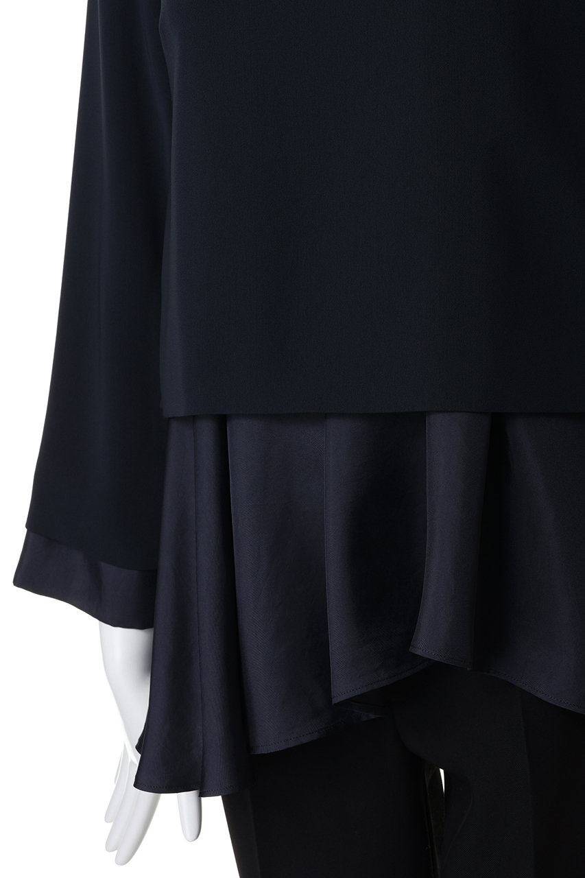 LANVIN en Bleu(ランバン オン ブルー)｜トリアセテートコンビブラウス