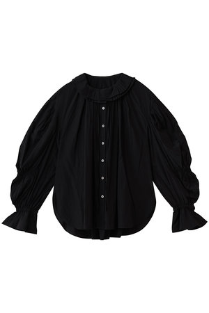 ランバン オン ブルー/LANVIN en Bleuのトリアセローンフリルカラーブラウス(110400/110403)