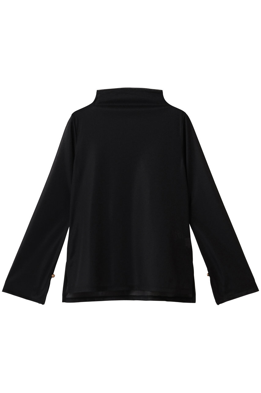 ランバン オン ブルー/LANVIN en Bleuのシアートリコットフレアスリーブカットソー(ブラック/3616704)