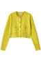 ダブルフェイスショートカーディガン ランバン オン ブルー/LANVIN en Bleu イエロー