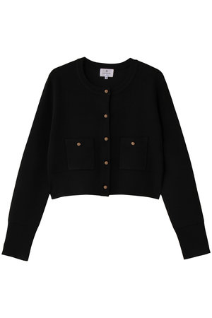 ランバン オン ブルー/LANVIN en Bleuのダブルフェイスショートカーディガン(110300/110303)