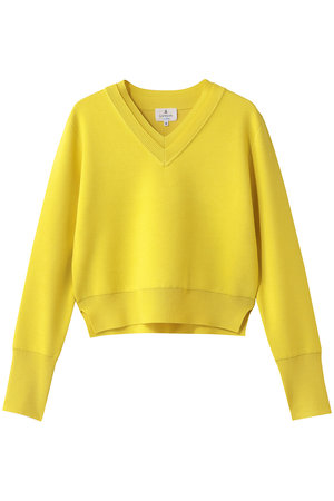 ランバン オン ブルー/LANVIN en BleuのダブルフェイスＶネックニット(110300/110301)