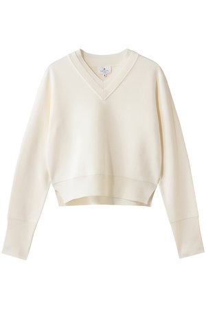 ランバン オン ブルー/LANVIN en BleuのダブルフェイスＶネックニット(110300/110301)
