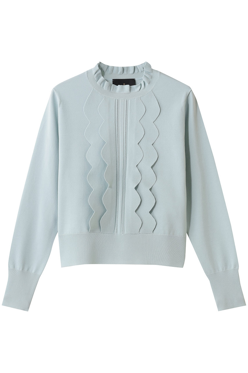 ランバン オン ブルー/LANVIN en Bleuのスカラフリルニット(サックス/3616803)