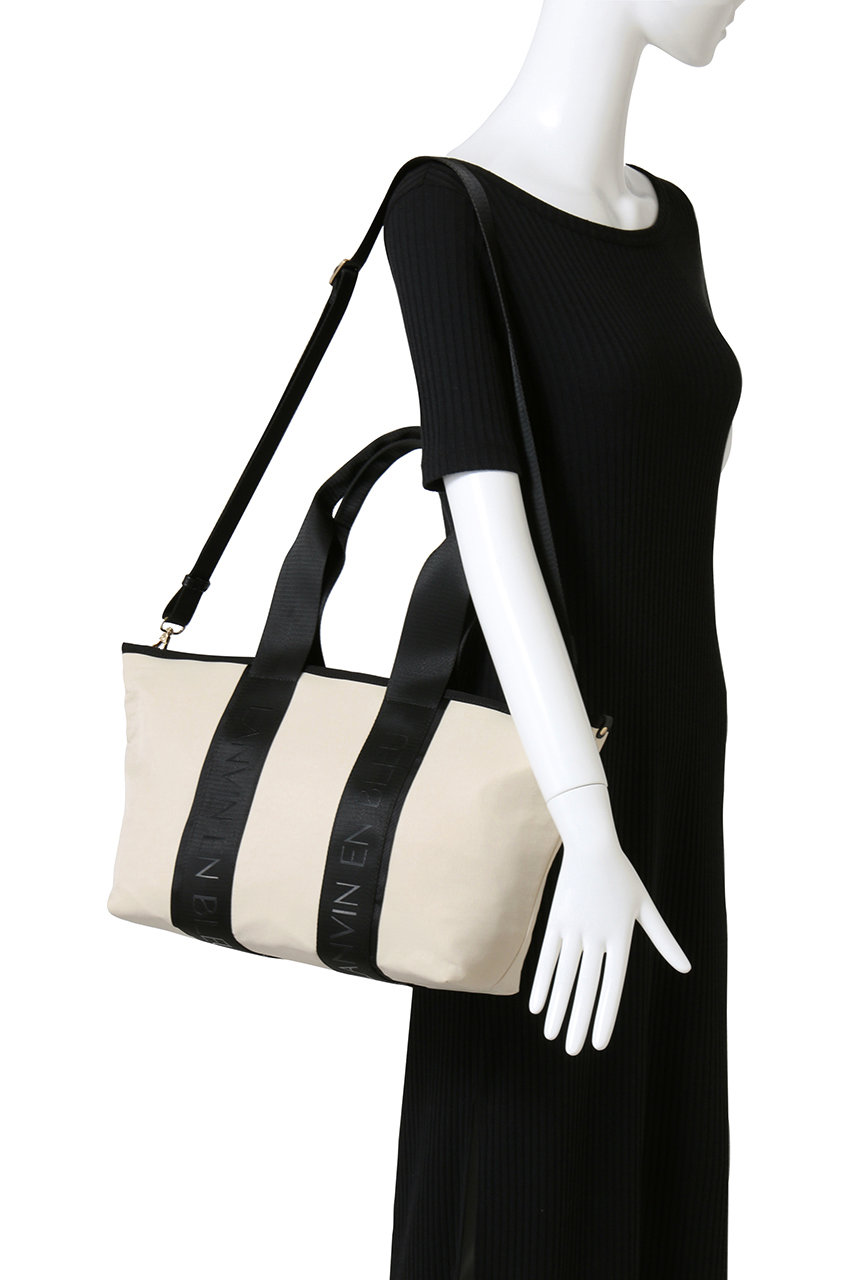 LANVIN en Bleu(ランバン オン ブルー)｜ロゴテープワイドトートバッグ