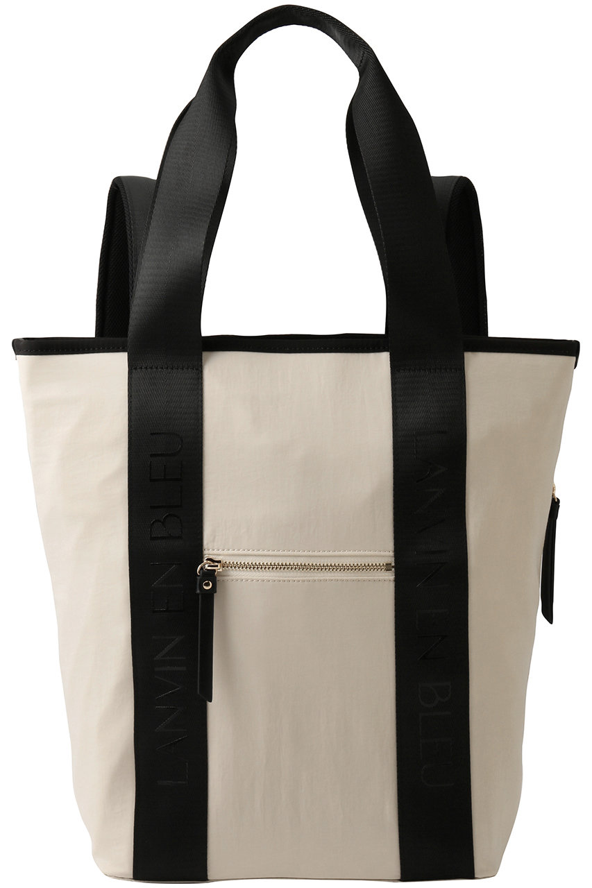 ランバン オン ブルー/LANVIN en Bleuのロゴテープ2wayリュック(ベージュ/3616004)