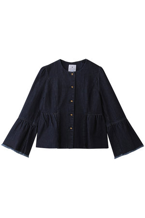 ランバン オン ブルー/LANVIN en Bleuのデニムペプラムジャケット(110800/110801)
