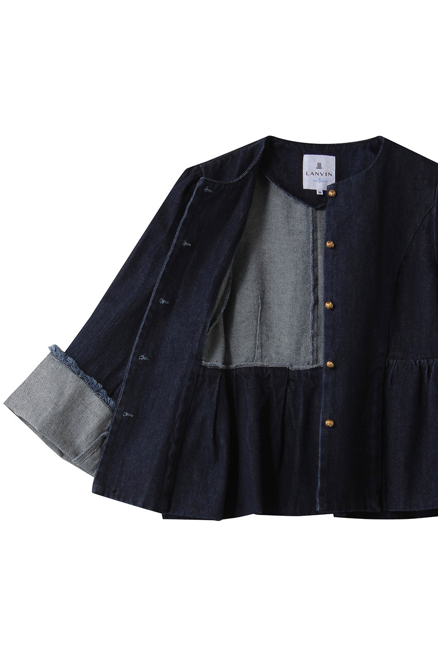 LANVIN en Bleu(ランバン オン ブルー)｜デニムペプラムジャケット