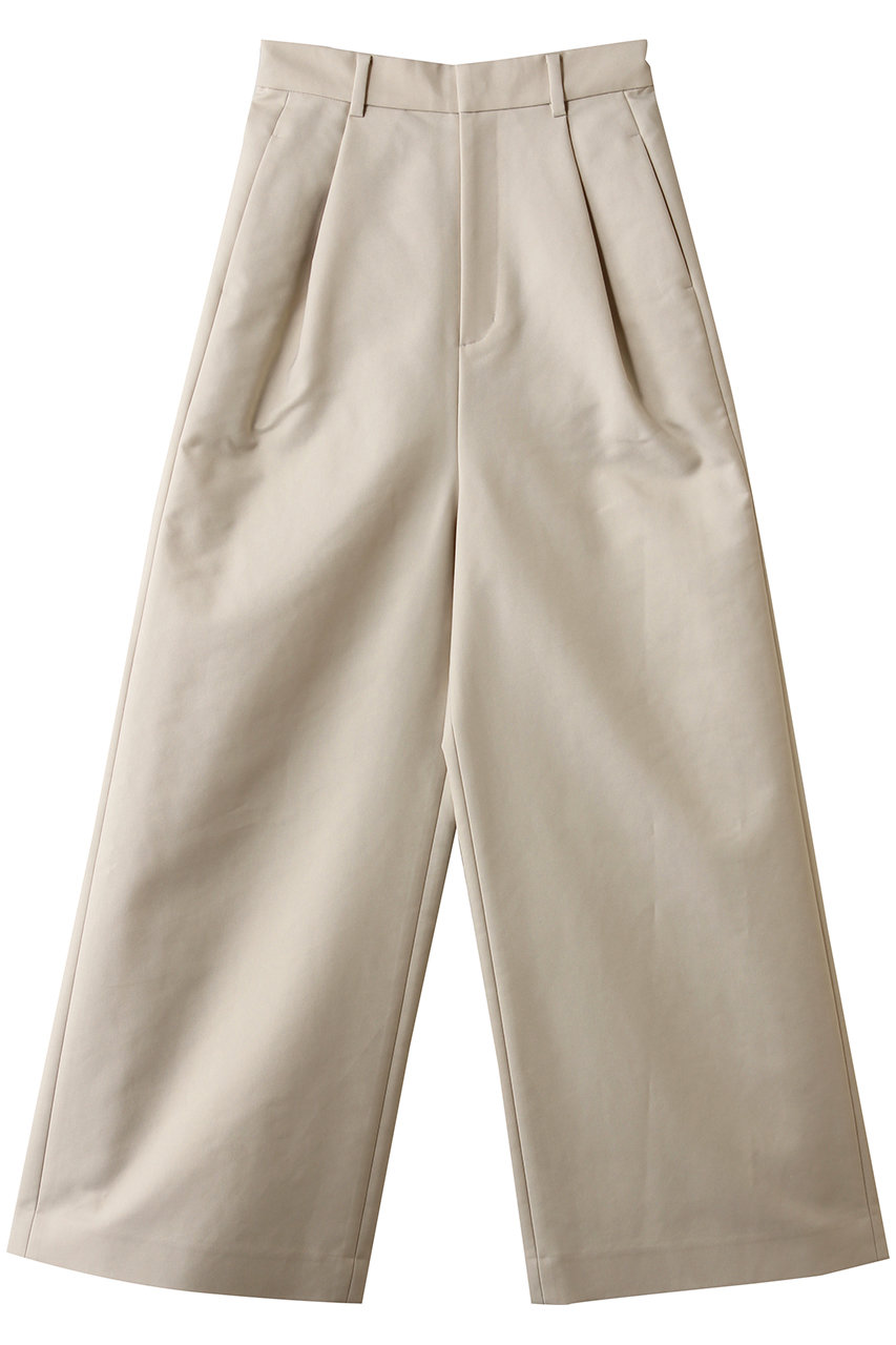 ランバン オン ブルー/LANVIN en Bleuのコットンギャバワイドパンツ(ベージュ/3616418)